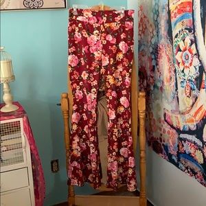 Stretchy bell bottom pants